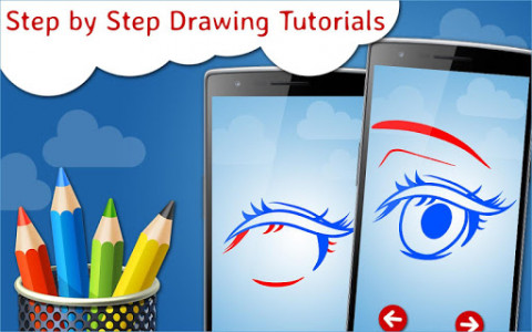 اسکرین شات بازی How to Draw Eyes Step by Step Drawing App 6