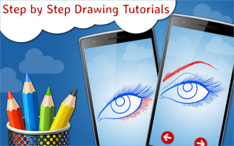 اسکرین شات بازی How to Draw Eyes Step by Step Drawing App 7
