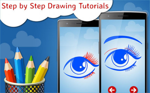 اسکرین شات بازی How to Draw Eyes Step by Step Drawing App 3