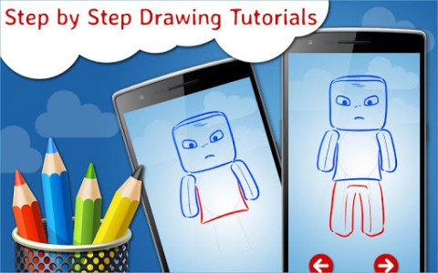 اسکرین شات بازی How to Draw Minecraft step by step Drawing App 3