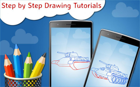 اسکرین شات بازی How to Draw Tanks Step by Step Drawing App 8
