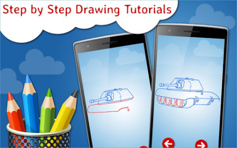 اسکرین شات بازی How to Draw Tanks Step by Step Drawing App 2