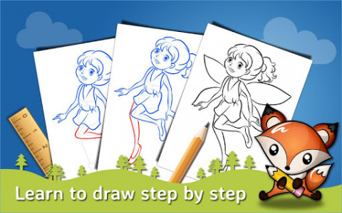 اسکرین شات برنامه How to Draw－Drawing lessons and Painting tutorials 8