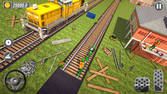 اسکرین شات برنامه City Train Track Construction 3