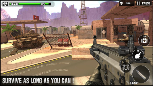اسکرین شات 1 بازی Battle Survival Shooting Games