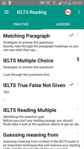 اسکرین شات برنامه IELTS Reading 4