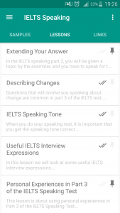 اسکرین شات برنامه IELTS Speaking 1