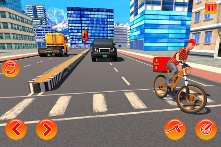 اسکرین شات برنامه BMX Bicycle Pizza Delivery Boy 3