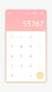 اسکرین شات برنامه Minimal Calculator 2