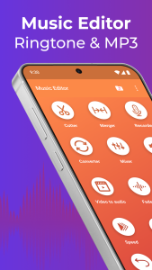 اسکرین شات 1 برنامه Music Editor: Ringtone & MP3