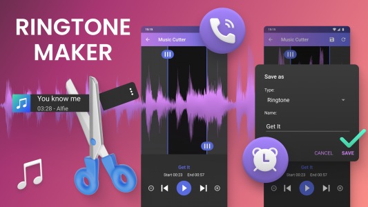 اسکرین شات برنامه Music Cutter - Ringtone maker 8