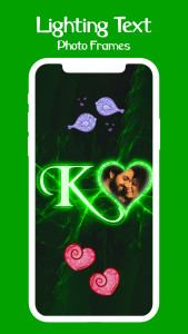 اسکرین شات 1 برنامه Lighting Text Photo Frames