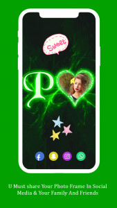 اسکرین شات 6 برنامه Lighting Text Photo Frames