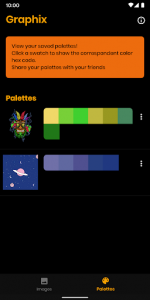 اسکرین شات برنامه Graphix - color palette of pictures & wallpapers 5
