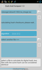اسکرین شات برنامه Hash And Compare - compute crc32 md5 sha-1 sha-256 3