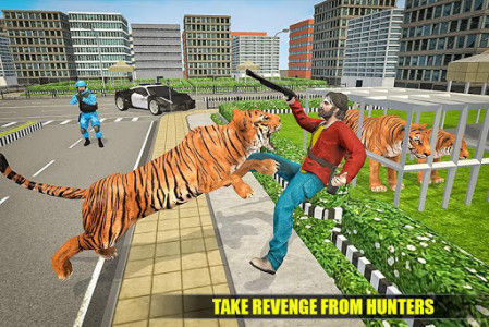 اسکرین شات برنامه Angry Tiger City Attack: Wild Animal Fighting Game 3