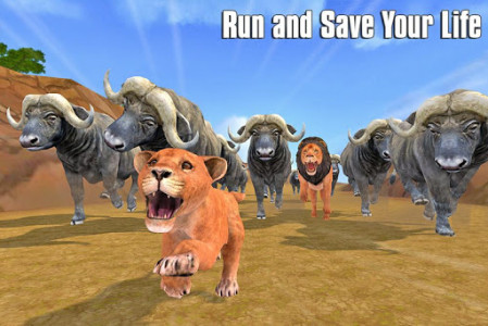 اسکرین شات بازی The Lion Simulator: Animal Family Game 8