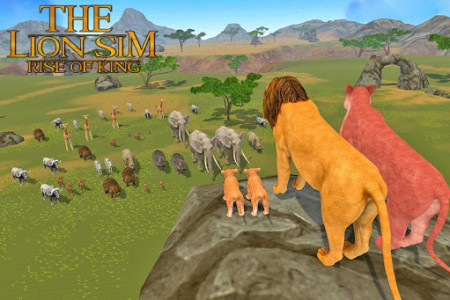 اسکرین شات بازی The Lion Simulator: Animal Family Game 1