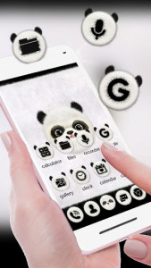 اسکرین شات برنامه Cute Panda Launcher Theme Live HD Wallpapers 6