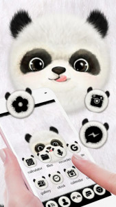 اسکرین شات برنامه Cute Panda Launcher Theme Live HD Wallpapers 4
