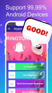اسکرین شات برنامه Best Free Ringtones – New Ringtones For Phone 7