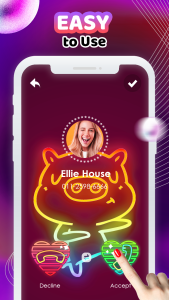 اسکرین شات 2 برنامه Call Screen Themes Color Phone