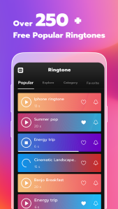 اسکرین شات 1 برنامه Ringtone maker for android