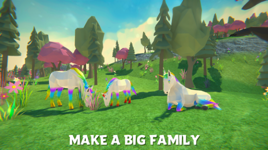 اسکرین شات بازی 🦄🌈 Unicorn Family Simulator - Magic Horse World 4