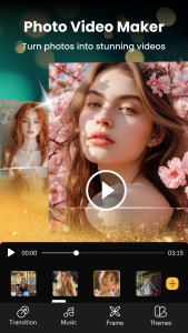 اسکرین شات 1 برنامه Photo Video Slideshow Maker