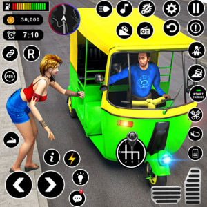 اسکرین شات برنامه Tuk Tuk Rickshaw - Auto Game 1
