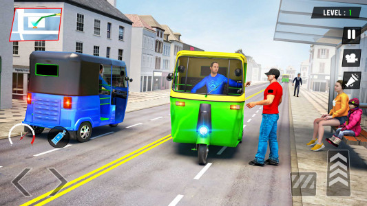 اسکرین شات برنامه Tuk Tuk Rickshaw - Auto Game 1