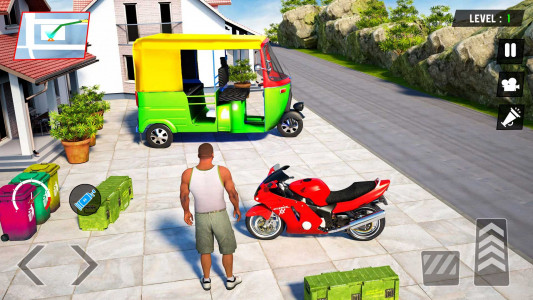 اسکرین شات برنامه Tuk Tuk Rickshaw - Auto Game 4