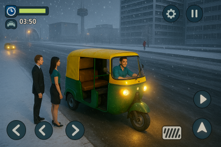 اسکرین شات 6 برنامه Tuk Tuk Rickshaw - Auto Game