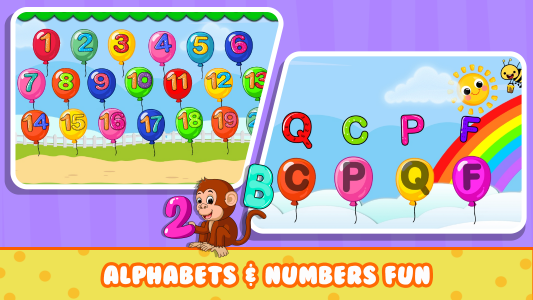 اسکرین شات بازی Balloon Pop Kids Learning Game 4