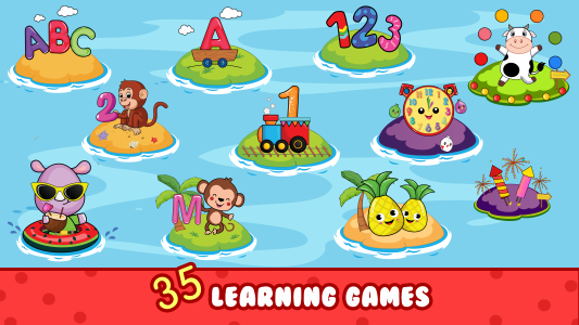 اسکرین شات 3 بازی Balloon Pop Kids Learning Game
