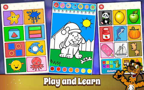 اسکرین شات 1 بازی Shapes & Colors Games for Kids