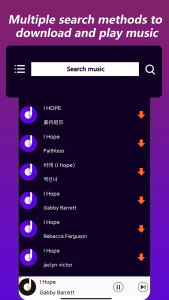 اسکرین شات 2 برنامه Music Downloader&Mp3 Download