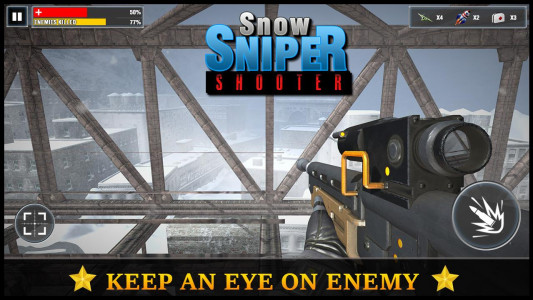 اسکرین شات بازی Snow Sniper Shooter 2019 : Fierce War missions 1
