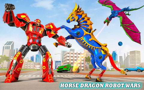 اسکرین شات بازی Dragon Robot Horse Game 3