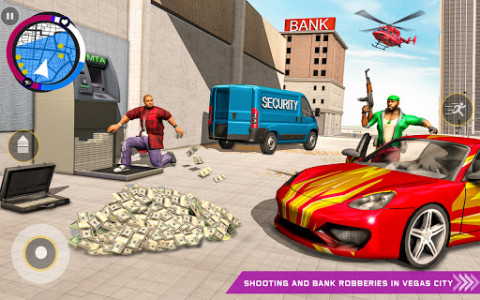 اسکرین شات برنامه Miami Gangster Crime Simulator – Bank Robbery Game 1