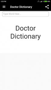 اسکرین شات برنامه Doctor Dictionary 1