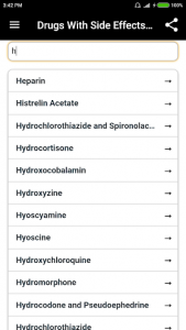 اسکرین شات برنامه Drugs Side Effects Dictionary 2