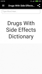 اسکرین شات برنامه Drugs Side Effects Dictionary 1