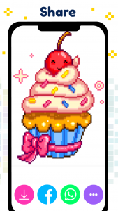 اسکرین شات 4 بازی Pixel Art Color by number Game