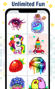 اسکرین شات بازی Pixel Art Color by number Game 2