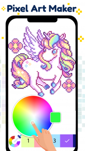 اسکرین شات 5 بازی Pixel Art Color by number Game