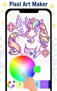 اسکرین شات بازی Pixel Art Color by number Game 5