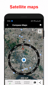 اسکرین شات برنامه Compass & Map 4