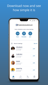 اسکرین شات 4 برنامه Free Conference Call