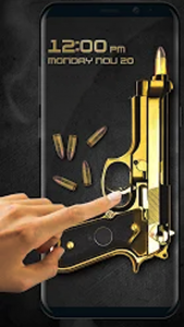 اسکرین شات برنامه Gun Shooting Lock Screen 2